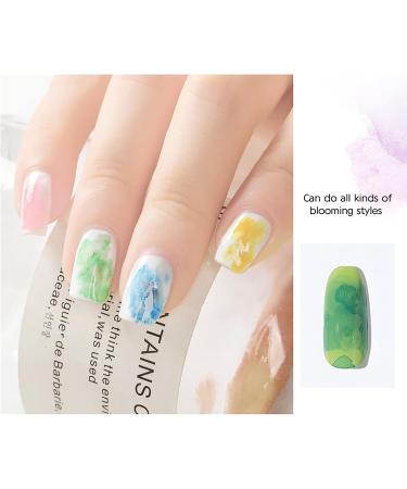 JOYISURE Blooming Gel Nail Polish DIY Ink Stain Watercolor Nail Paint Polish Gel Nail Polishes Ink Smoke Color Nail Blending Lotion Nail Art Design (05# 10ml) - Buy Online on GoSupps.com