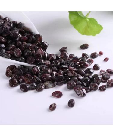 Natural Crystals and Stones 100g 7mm-9mm Natural Red Garnet Quartz Stone Gravel Ornaments for Gift for Decoration kaixun - Buy Online on GoSupps.com