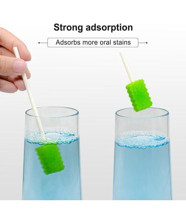 Argomax Oral Sponges Swabs - 50 pcs Green Oral Care Foam for Hygiene Cleaning & Swimming Mouthpieces - Buy Online on GoSupps.com