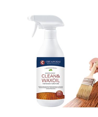 Wood Polish Spray | 16.9oz Liquid Beeswax Wood Finish | Floor Liquid Cleaner Liquid Furniture Wax Cleaning And Maintenance Agent For Brightening Home Thaely