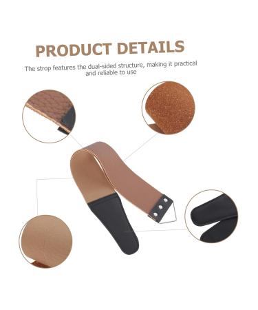 Frcolor Linen & Leather Belt Straps Set - 6pcs with Random Hooks for Razor Anchors | Durable & Stylish 46.5x6cm - Buy Online on GoSupps.com