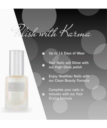 Karma Organic Quick Dry Nail Lacquer - Non-Toxic, Vegan, Cruelty-Free Nail Paint - Iridescent, 0.43 fl oz - Buy Online on GoSupps.com