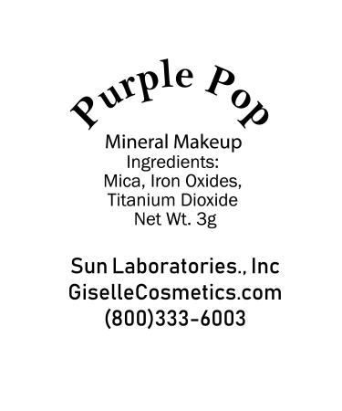 Giselle Cosmetics Organic Mineral Eyeshadow - Purple Pop (3g) | Loose Powder - Buy Online on GoSupps.com