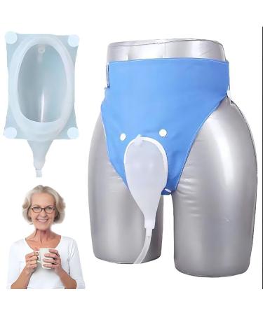 Female ICEMOB Urine Collection Bag Silicone Urinal Wearable Urinal Bag Male Incontinence Devices with 2 Urine Catheter Bags Professional Urine Drainage Bag