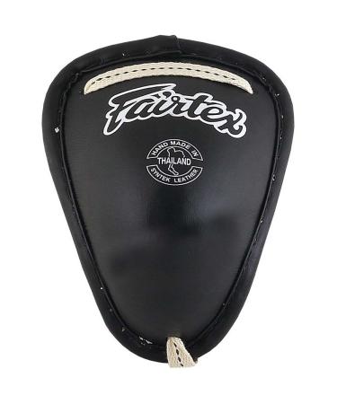 Fairtex Muay Thai Steel Cup black groin jockstrap groin guard XL