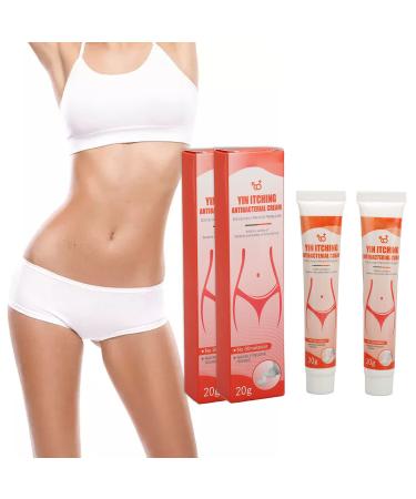 Vaginal Itching Relief Cream 2Pcs 20g Private Part Itching Cream Fast Long Lasting Effect Efficient Feminine Itch Treatment Cream for Women Private Parts