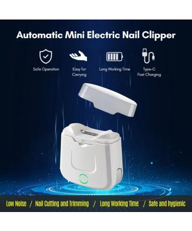 AMIUHOUN Electric Nail Clipper Manicure Device for Adults Nail Polisher Baby and Child Anti-Pinch Automatic Nail Clipper Easy to Use Fine Workmanship - Buy Online on GoSupps.com