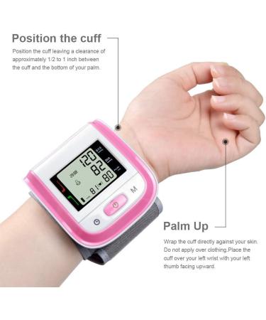 Huapa Pink Wrist Blood Pressure Monitor - Automatic BP Cuff - Buy Online on GoSupps.com