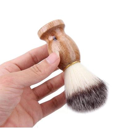 Shaving Brush for Men Beard Cleaning Brush Fine Nylon Hair Wood Handle Facial Barber Brush Shaving Accessories