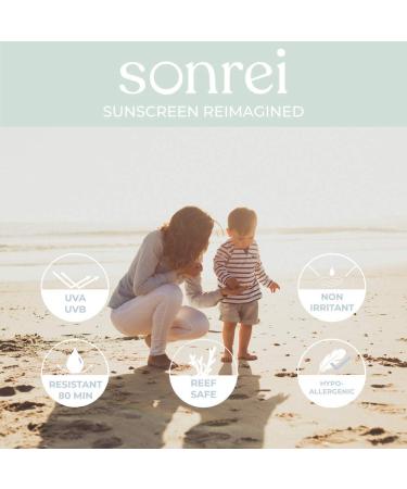 Sonrei Kids ZinQ SPF 30 Organic Mineral Sunscreen | Broad Spectrum Water-Resistant Vegan & Eco-Friendly - 6 Fl Oz - Buy Online on GoSupps.com