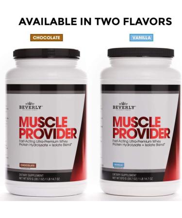 Beverly International Muscle Provider - 30 Servings Chocolate Protein Powder | Fast Absorbing Whey for Lean Muscle & Recovery | Tastes Like Ice Cream - Buy Online on GoSupps.com
