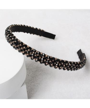 Cuizhiyu 2PK Crystal Beaded Headbands for Women and Girls - Non-Slip Shiny Hair Accessories - Buy Online on GoSupps.com