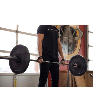 Gymreapers Cotton Olympic Lifting Straps for Weightlifting, Snatch, Clean, Powerlifting, Deadlifts - Navy (Pair) - Buy Online on GoSupps.com