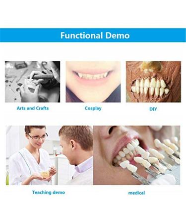 3 Set of 84 Full Mouth Denture Dental Acrylic Resin Teeth - Halloween Horror A2 L425/32 - International Shipping Available - Buy Online on GoSupps.com