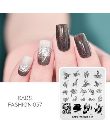 Alexnailart Nail Art Stamping Plates Image Template Broken Geometry Graphics Leaf Pattern Design Stamper Nail Art DIY Print Manicure Nail Art Stencil Tools FA057 - Buy Online on GoSupps.com