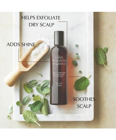 Zinc & Sage 2-in-1 Shampoo & Conditioner 473 mL for Dry Scalp - Buy Online on GoSupps.com