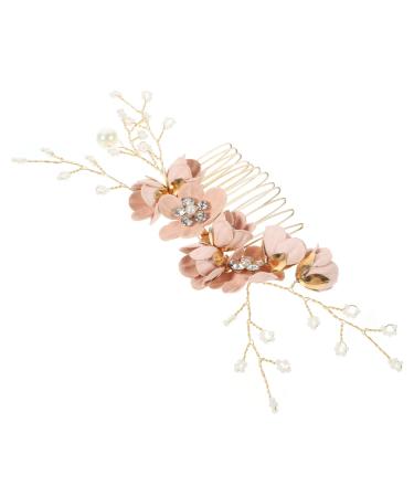 FRCOLOR Flower Hair Comb Rhinestone Hair Accessories Fairy Jewelry for Women Hanfu Hair Accessories Rhinestone Hair Comb Decorative Hair Comb Hair Comb Wedding Hair Comb for Wedding