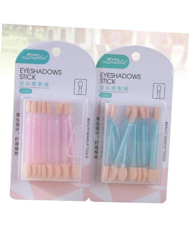 Mikinona 24pcs Eye Shadow Applicator Makeup Eye Sponge Cosmetic Eyeshadow Sponge Eyeshadow Paint Brush - Buy Online on GoSupps.com