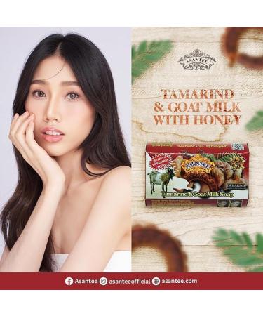  ALIBOOSTER Asantee Tamarind & Goat Milk Natural Soap 125g Thai Herb Soap Gentle and Nourishing Skin Cleanser - Buy Online on GoSupps.com