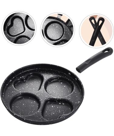 OUNONA 2pcs Breakfast Mini Skillet Crepe Pan Gas Stove Daily Use Frying Pan Nonstick Skillet Pan Burger Steak Pan Handle Pan Egg Frying Pan Mini Egg Pan Stainless Steel Omelet Pan Round 40.8X24.8X3.5CMx2pcs Blackx2pcs - Buy Online on GoSupps.com
