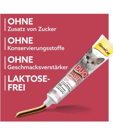 GimCat Duo Paste Anti-Hairball Malt & Chicken - 50g Cat Snack for Hairball Control | Shop Internationally - Buy Online on GoSupps.com
