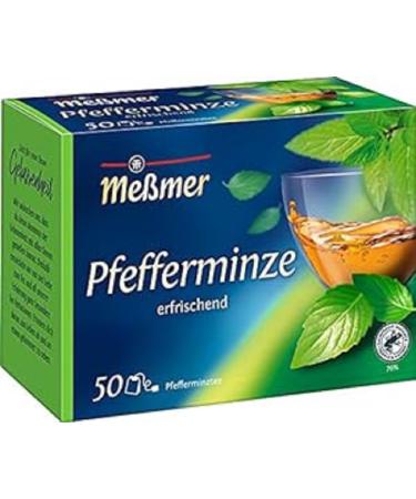 Meßmer Peppermint I 50 tea bags I Vegan I Gluten-free I Lactose-free 50 tea bags Peppermint