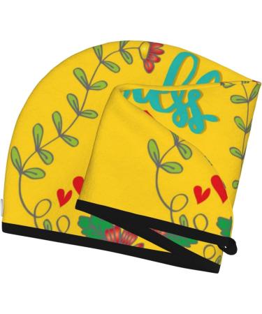 Bless This Home Microfiber Hair Towel - Soft Super Absorbent Quick Dry Cap for Long Curly & Thick Hair | Coral Velvet Wrap for Women - Buy Online on GoSupps.com