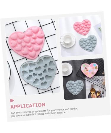 Milisten 10 Pcs Mold Christmas Candy Pride Cape Heart Decor Candy Decor Candy Chocolate Baking Accessories Non- Stick Baking Tool Christmas Decor Biscuit Food Grade Silicone Fondant Cake 17.1x15.1cmx5pcs Pinkx5pcs - Buy Online on GoSupps.com