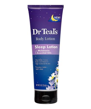 Dr Teal's Melatonin Sleep Lotion Gift Set - 2 Pack 8 oz - Shea & Cocoa Butter Nighttime Therapy Body Lotion for Better Sleep - Buy Online on GoSupps.com