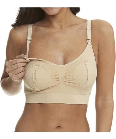 Acrawnni Women's Hands-Free Breast Pump Maternity Wireless Nursing Bra - Nude - Buy Online on GoSupps.com