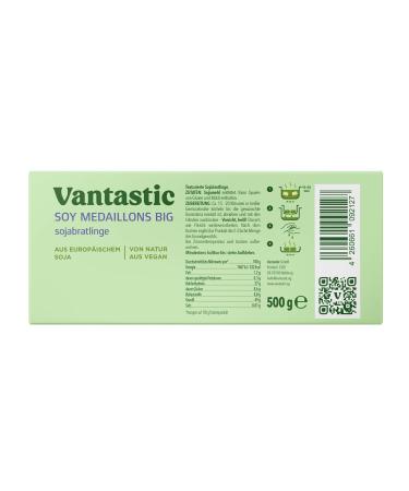 Vantastic Foods Big Steaks 500g | Vegan Meat Substitute | High-Protein Soya Steaks | Delicious Vegan Schnitzel for Frying - Buy Online on GoSupps.com