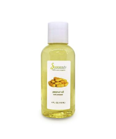 PEANUT OIL REFINED 100% Pure Carrier Cold Pressed (4 OZ) 1 Count (Pack of 1)