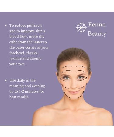 Fenno Beauty Ice Roller for Face & Eyes - Puffiness Relief, Wrinkles, Lifting - Purple Silicone - Buy Online on GoSupps.com