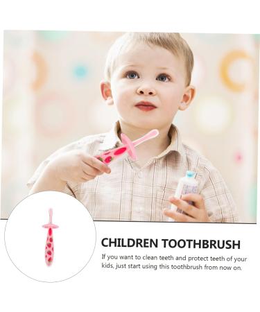 Minkissy 3-Pack Toddler Toothbrush Molar Toy - Pink Silicone Cleaning Brush & Massage Tool - Safe Food-Grade Accessories for Travel - Buy Online on GoSupps.com