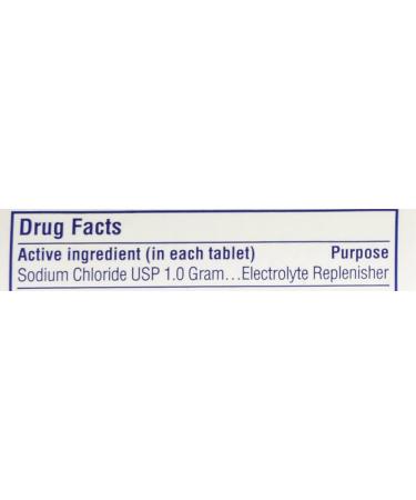 Sodium Chloride Tablets 1 Gm USP - 100 Tablets, Pack of 1 | Normal Salt Supplement - Buy Online on GoSupps.com