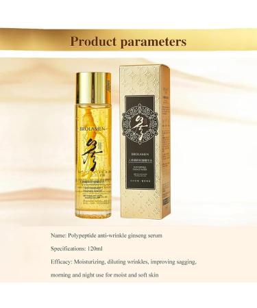 Ginseng Gold Polypeptide Anti-Aging Essence Ginseng Extract Anti Wrinkle Essence Water Firms sagging skin and softens fine lines Luxurious ginseng facial anti-wrinkle essence (2pcs) - Buy Online on GoSupps.com