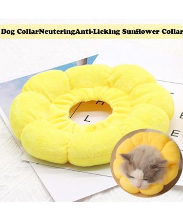 Soft Adjustable Cat Collar with Flower Design - Protective Neck Crate for Cats & Small Dogs After Surgery | Leak Protection & Comfort - Buy Online on GoSupps.com