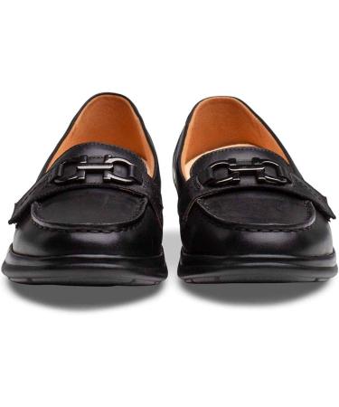 Dr. Comfort Mallory Women's Diabetic Dress Shoes - Easy Off Slip-On Leather Shoes with Micro-Suede Lining, Black, Size 4.5 - Buy Online on GoSupps.com