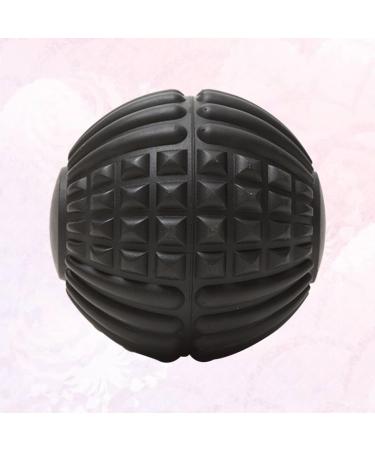 Plantar Fasciitis Massage Tool - Ice Hockey Massage Ball & Fitness Roller for Foot Relief | Yoga Ball & Fascia Ball for Gym Use - Black - Buy Online on GoSupps.com