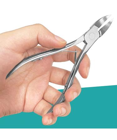 Professional Stainless Steel Toenail Clippers for Thick and Ingrown Nails - Sharp Curved Blade Nail Cutter for Men, Women, and Adults - Buy Online on GoSupps.com