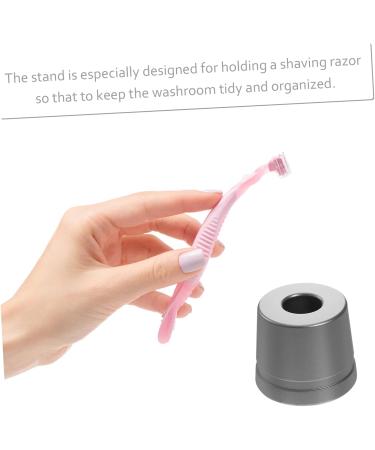 Angoily Universal Razor Rack & Shaving Brush Holder - Premium Aluminum Double Shaver Stand for Men - Ideal for Home & Shower - Buy Online on GoSupps.com