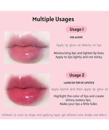 Duoffanny Lip Glow Oil | Hydrating & Moisturizing Lip Balm | Plump & Shiny Tinted Lip Care | Light Pink Lip Gloss - Buy Online on GoSupps.com