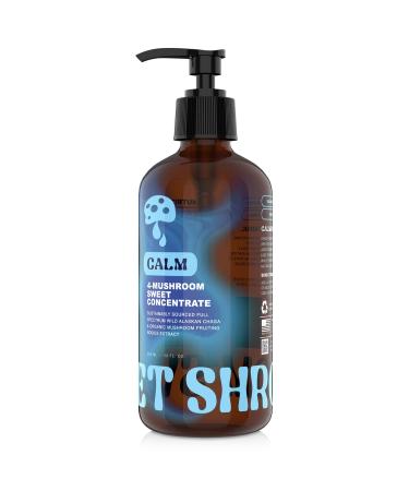 Sweet Shroom 4-Mushroom Blend Concentrate - Full Spectrum Adaptogenic Mushrooms with Lion's Mane Chaga Reishi Cordyceps for Cognitive Function Memory Focus & Immune Support 12oz