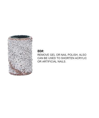 Nail Sanding Circle Bands Nail Art Sanding Bands Pedicure Polishing File 100 Pieces Manicure Sanding Bands Nail Drill Bits Accessories Nail Drill Remove Dead Skin (80#) - Buy Online on GoSupps.com