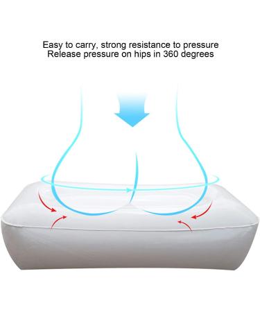 Inflatable Kayak Seat Cushion | Fishing Air Pad with Sticker | Thick PVC Outdoor Seat - Buy Online on GoSupps.com