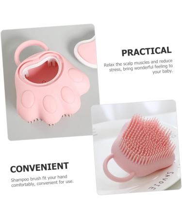 Magiclulu 2-in-1 Shampoo Brush & Scalp Massager for Kids - Pink Lavaerde Diffusor Hairbrush & Sponge - Gentle Massage for Healthy Hair - Buy Online on GoSupps.com