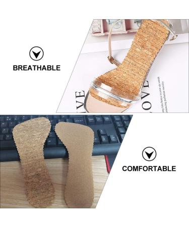 2 Pairs Abaodam Women's Heel Cushion Inserts - Cork Adhesive Shoe Insoles for Comfort and Support - Buy Online on GoSupps.com