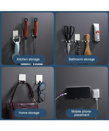 AAED 4-Pack Stainless Steel Shaver Holder - Waterproof Self-Adhesive Razor Hook for Shower & Bathroom (No Drilling Required) - Buy Online on GoSupps.com