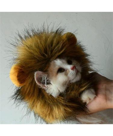 Bello Luna Lion Hair Headgear for Dogs & Cats | Lion Mane Wig Cosplay Costume for Puppies | Halloween Christmas & Festival Party - Buy Online on GoSupps.com