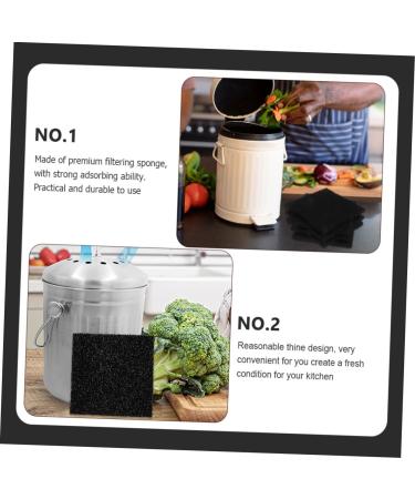 Partykindom 6-Pack Activated Carbon Filters - Trash Can Sponge Filter for Odor Control | International Shipping Available - Buy Online on GoSupps.com